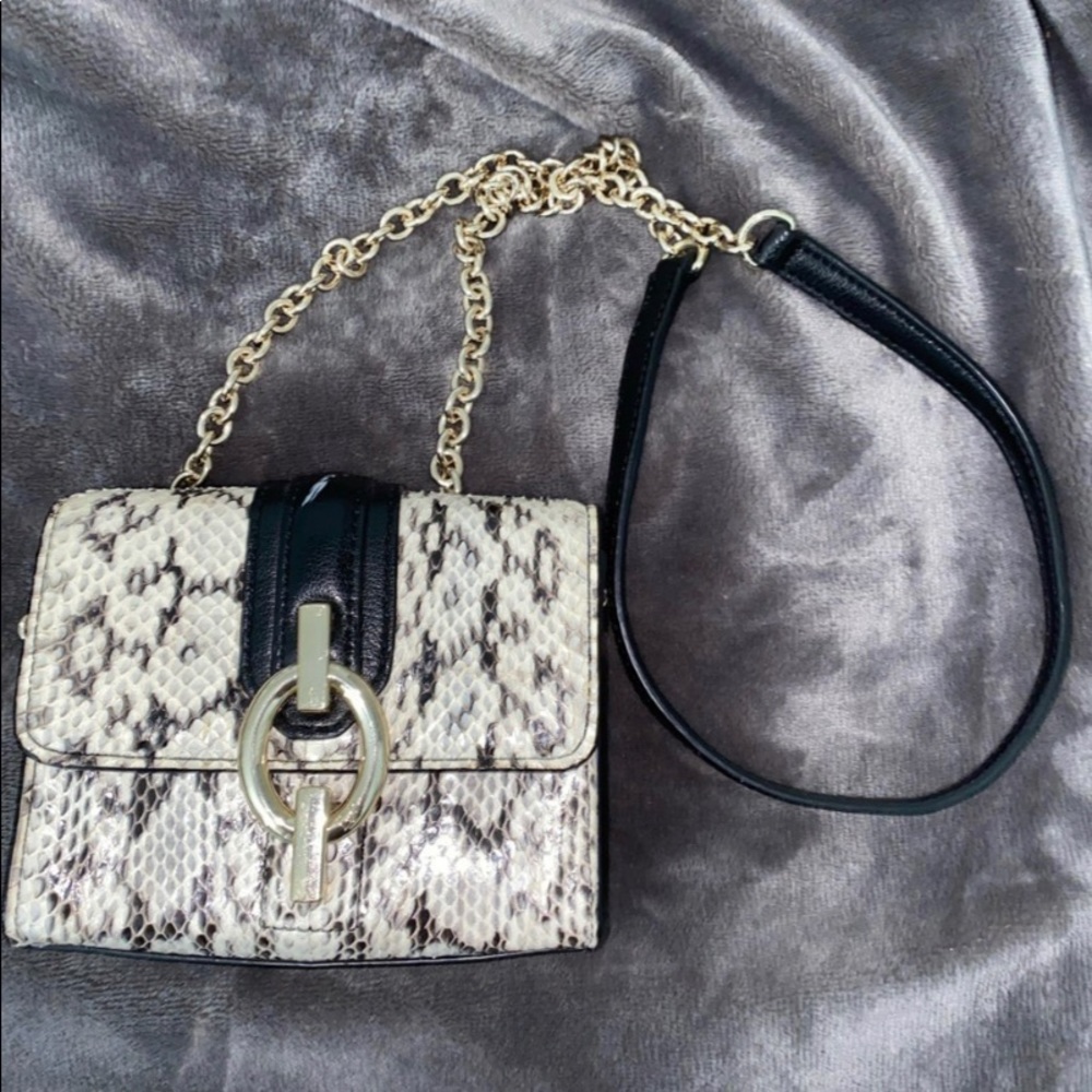 Mini Diane Von Furstenberg snake print satchel